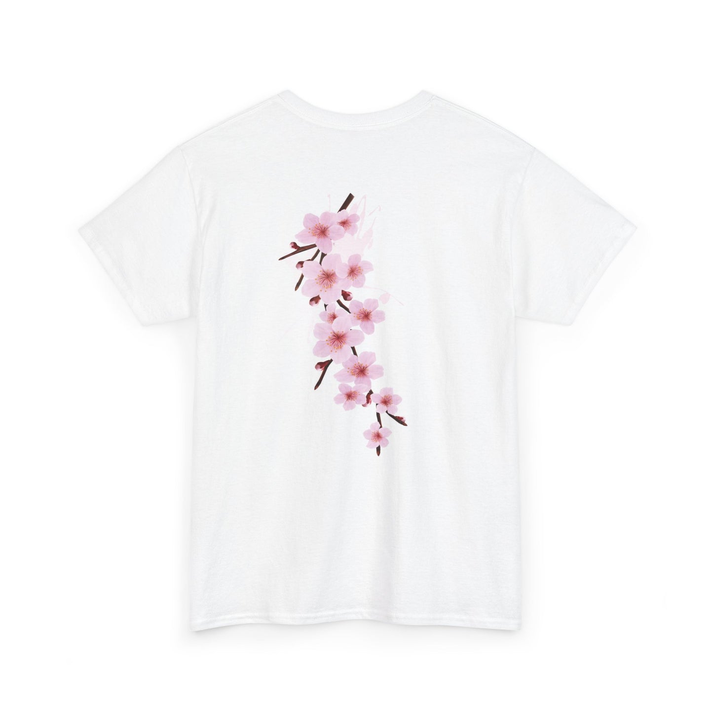 "Romantic Cherry Blossom T-Shirt for Couples – Pink & White Spring Love