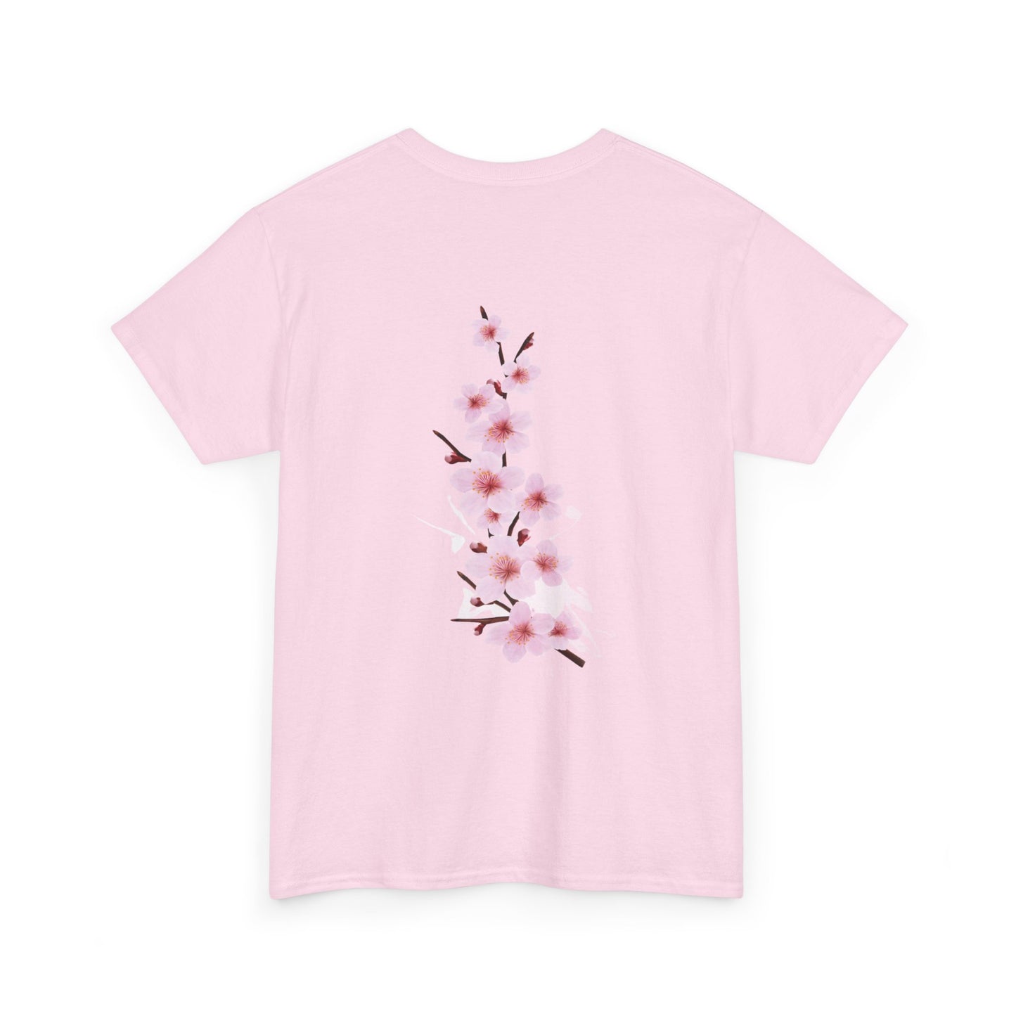 White & Light Pink Cherry Blossom Love T-Shirt – Valentine’s Day & National Cherry Blossom Day Special